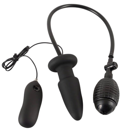 5-Wibrujące dildo analne pompka korek zatyczka 12 cm-5
