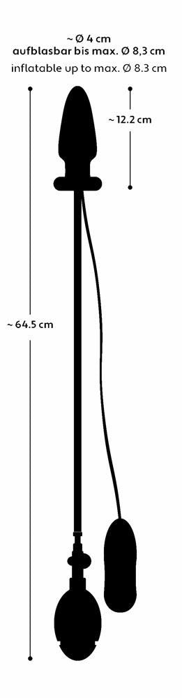 15-Wibrujące dildo analne pompka korek zatyczka 12 cm-15