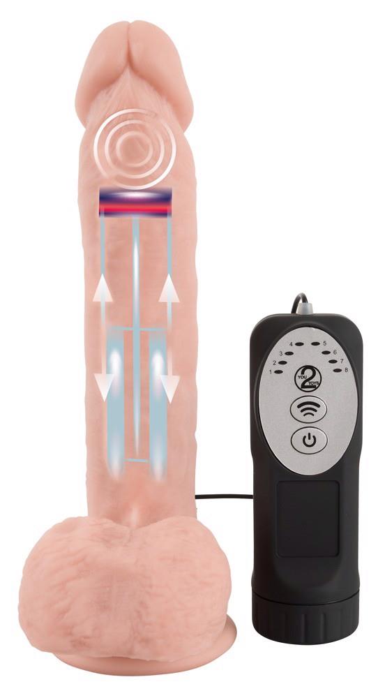 5-Dildo realistyczne posuw przyssawka 8trybów 21cm-5