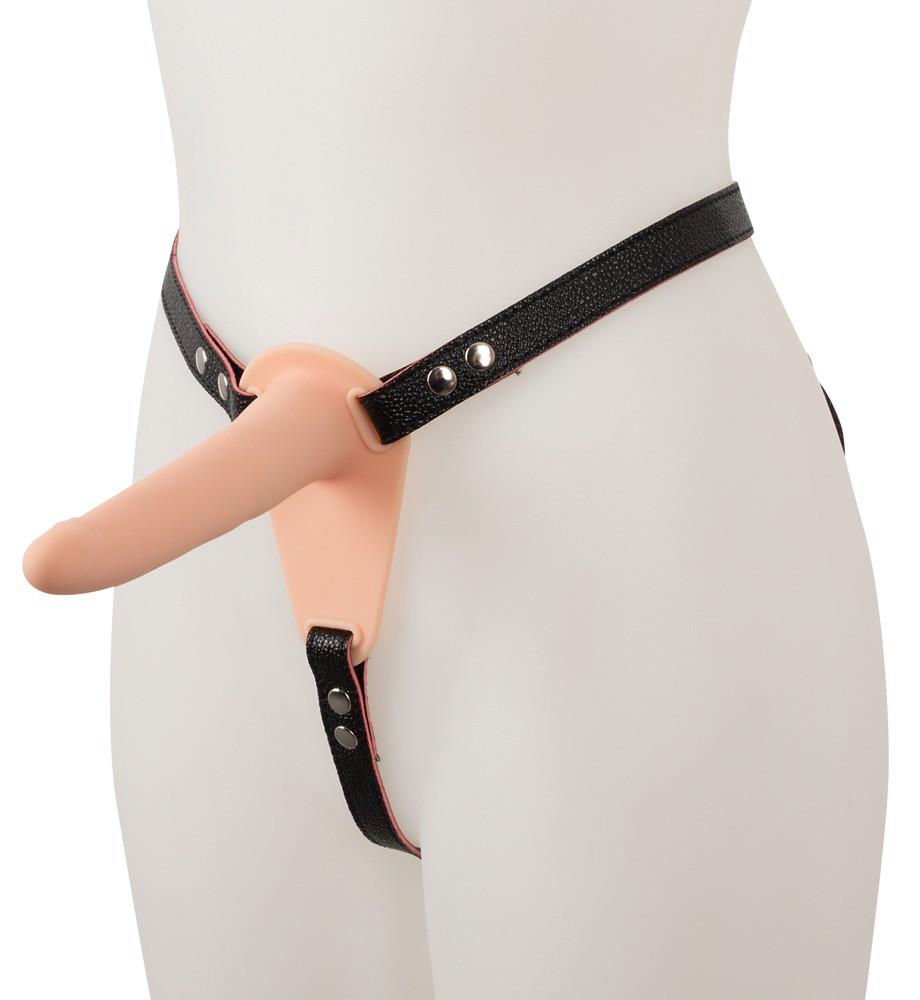 5-Wibrator strap-on uprząż paski 10 trybów 15cm sex-5