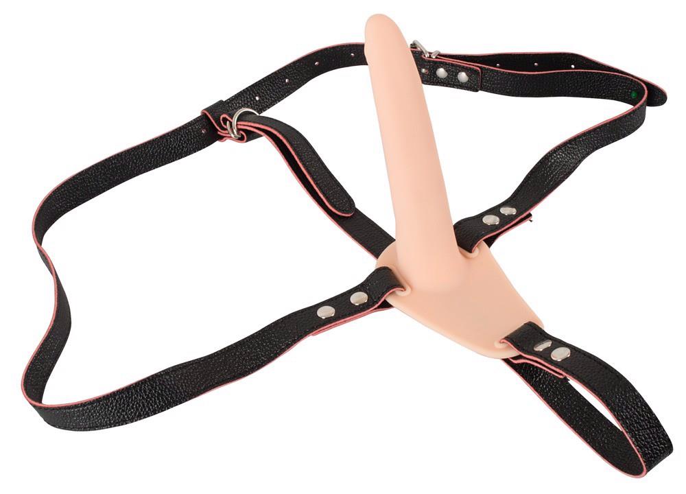 10-Wibrator strap-on uprząż paski 10 trybów 15cm sex-10