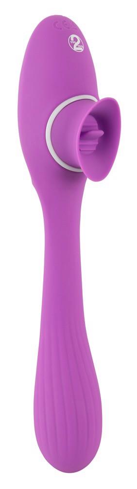 3-Podwójny masażer łechtaczki wibrator 10trybów 22cm-3