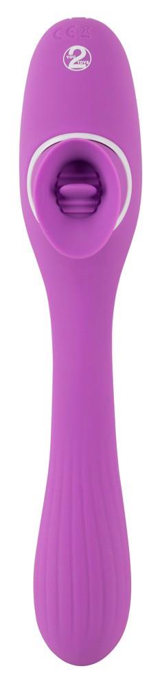 5-Podwójny masażer łechtaczki wibrator 10trybów 22cm-5