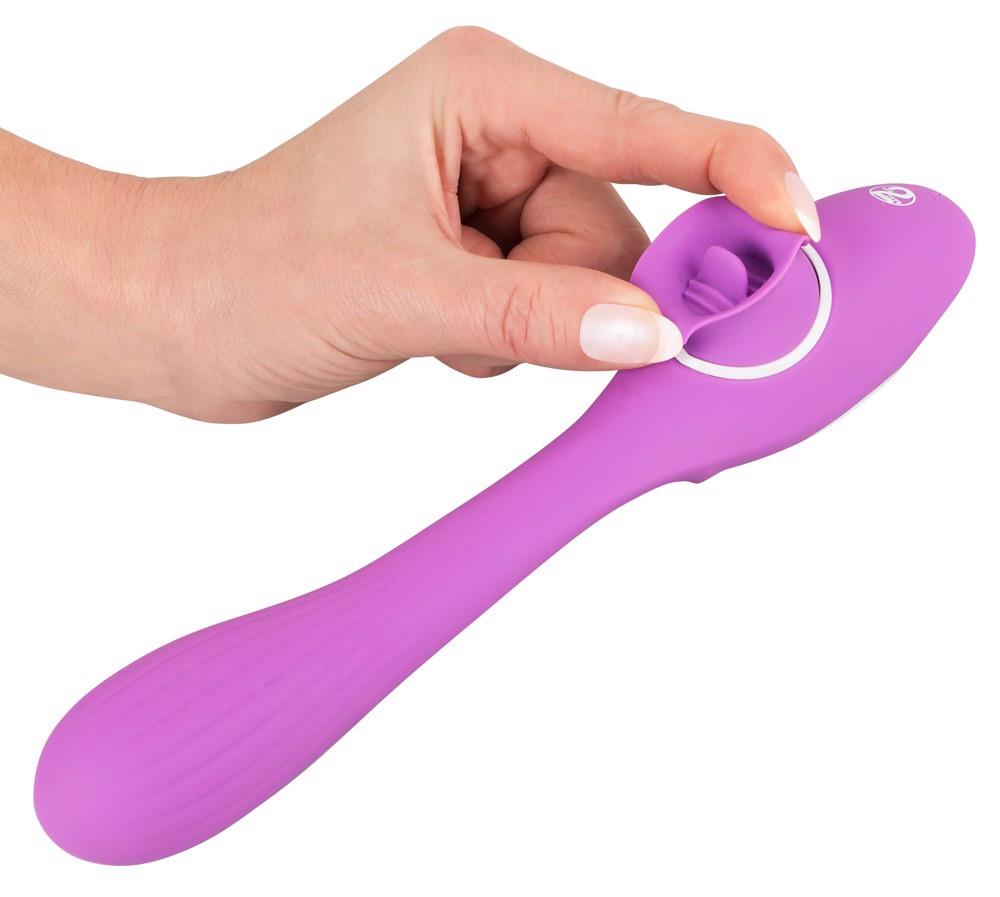 17-Podwójny masażer łechtaczki wibrator 10trybów 22cm-17
