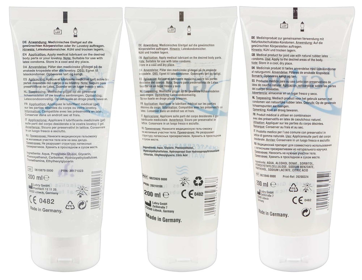 6-Zestaw lubrykant analny wodny truskawkowy 3x200ml-6