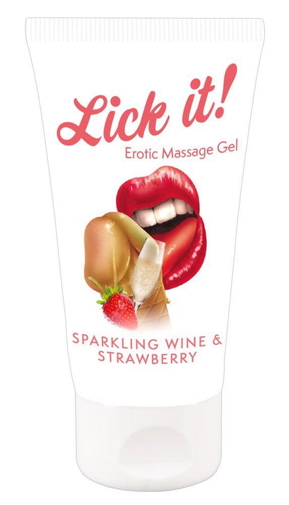 1-Żel do masażu erotycznego jadalny truskawka 50 ml-1