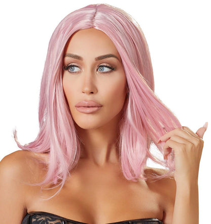 5-Wig, bob, pink-5