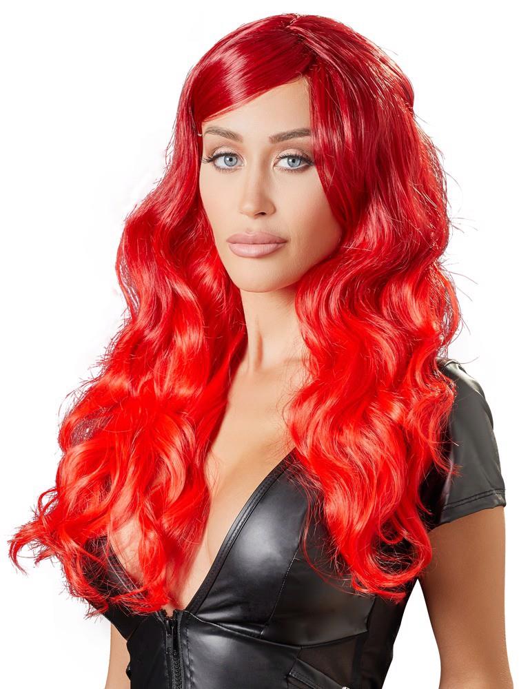 6-Wig red wavy long-6