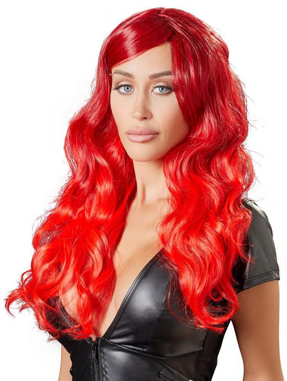 6-Wig red wavy long-6