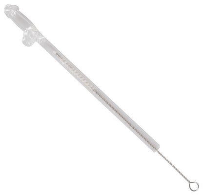 14-Glass Drinking Straw Willy x 4-14