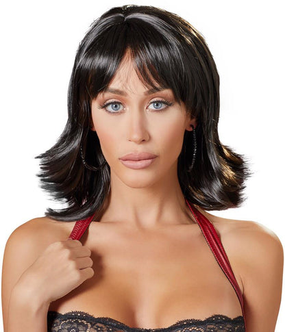 1-Peruka czarna krótka przebranie kostium drag-queen-1