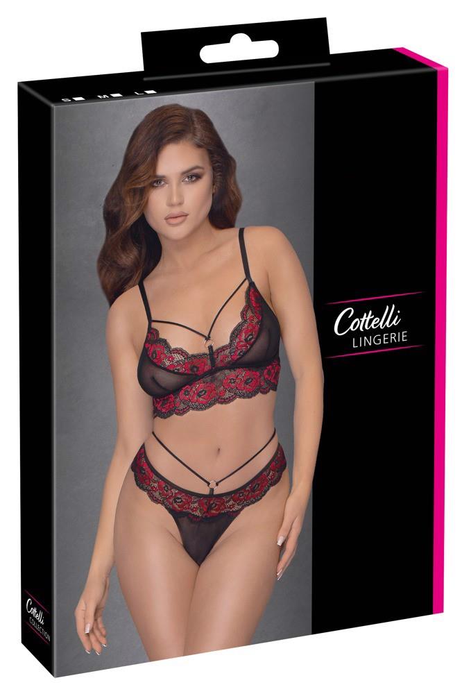 1-Bra Set black/red L-1