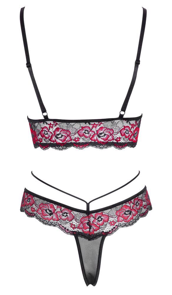 9-Bra Set black/red L-9
