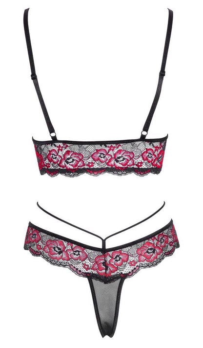 9-Bra Set black/red L-9