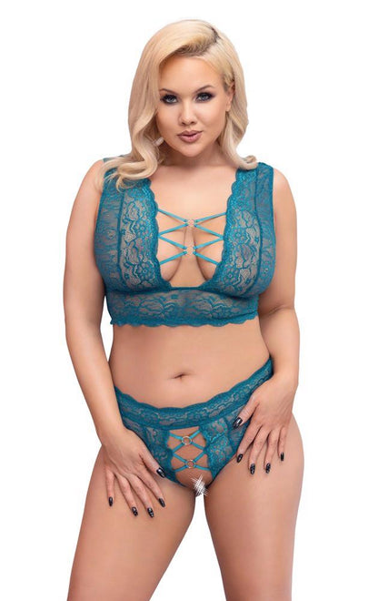 3-Bra Set teal XL-3