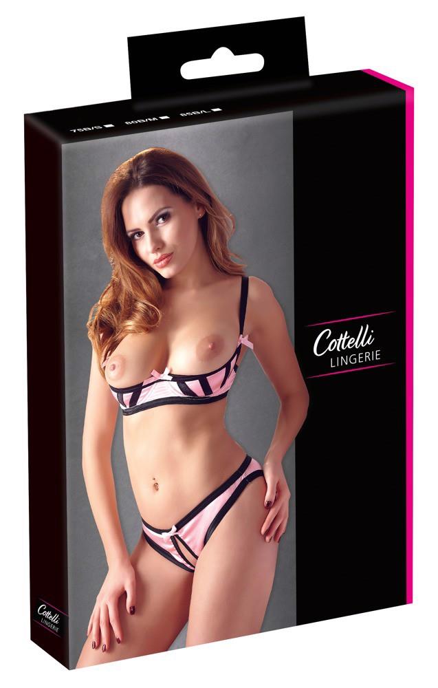 2-Half-cup Bra Set Rose 80B/M-2