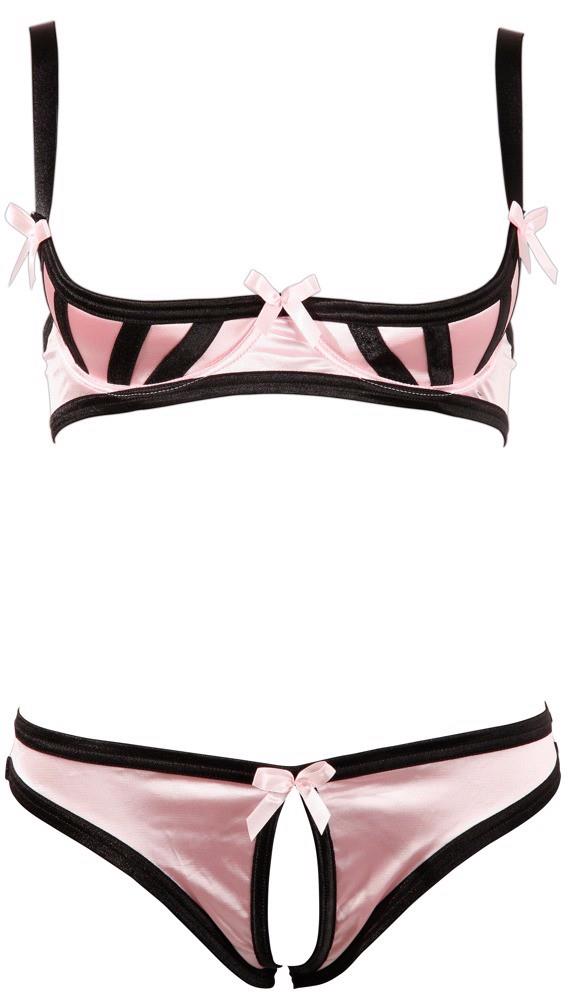 6-Half-cup Bra Set Rose 80B/M-6