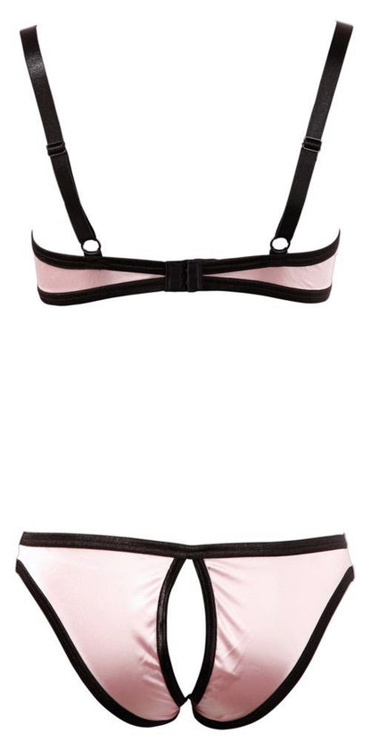 11-Half-cup Bra Set Rose 80B/M-11