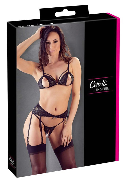 2-Lace Suspender Set M-2