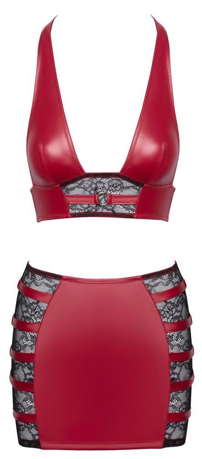 7-Top & Skirt red M-7