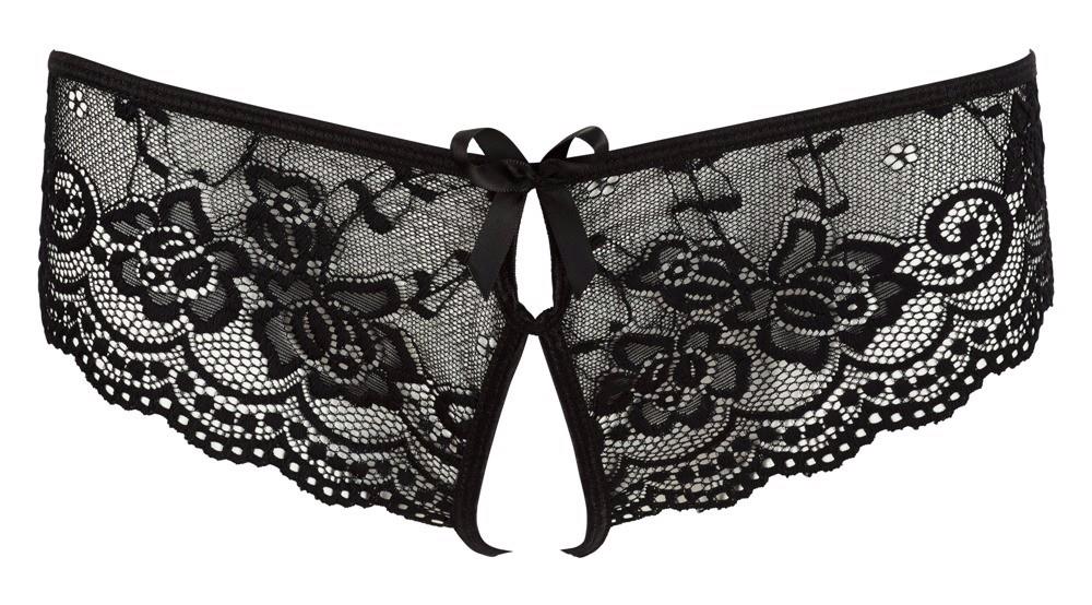 5-Crotchless Lace Briefs M-5