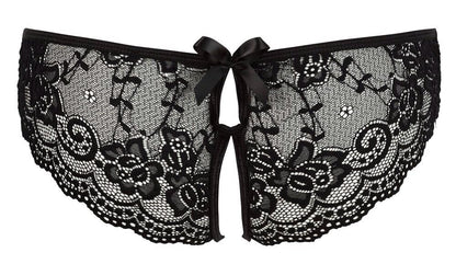 7-Crotchless Lace Briefs L-7
