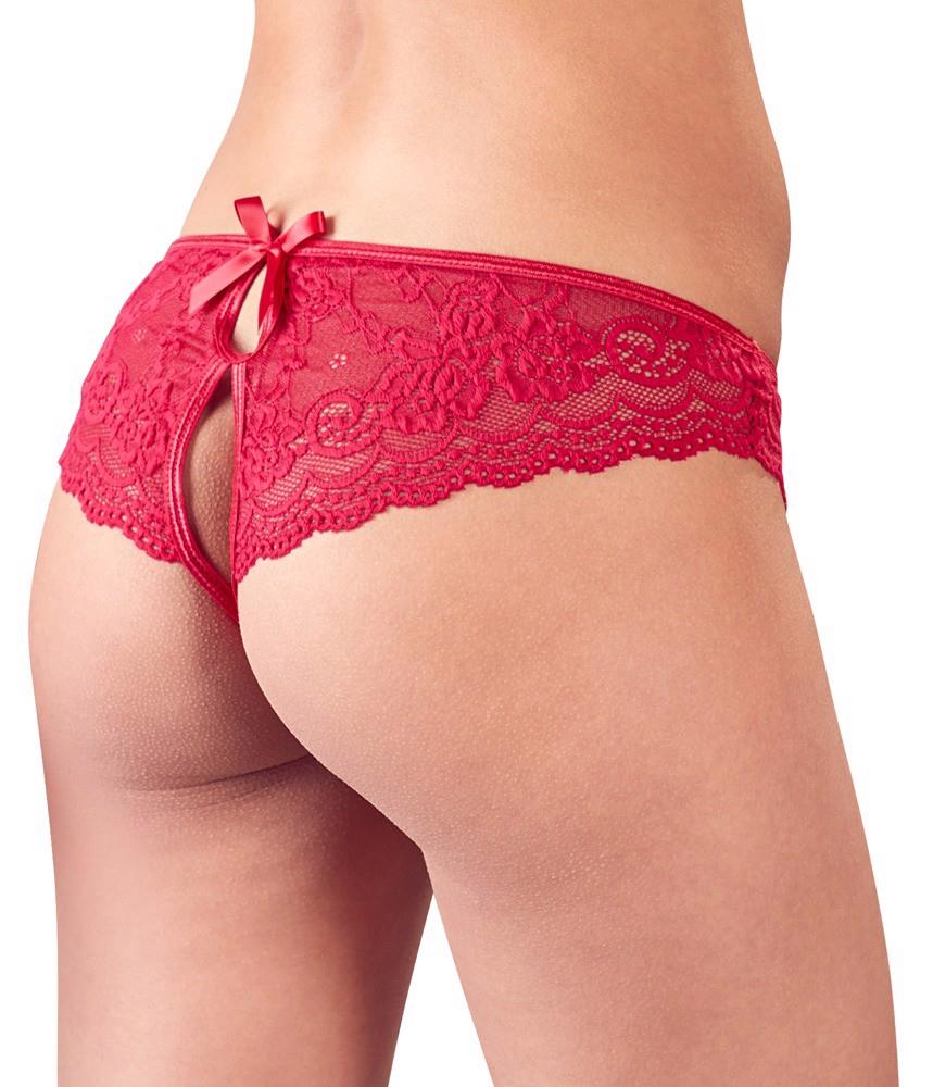 5-Lace Briefs Crotchless L-5