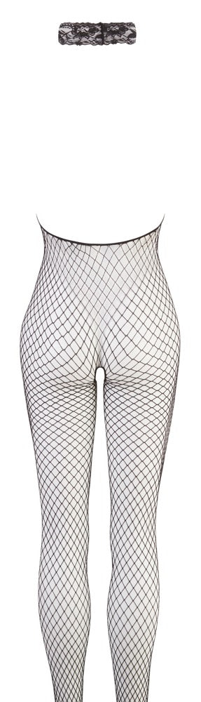 8-Podniecający bodystocking siatka rozcięty krok S/M-8