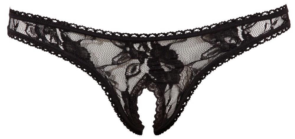 18-Crotchless String black M-18