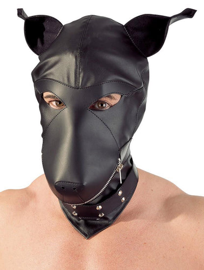 1-Imitation leather dog mask-1