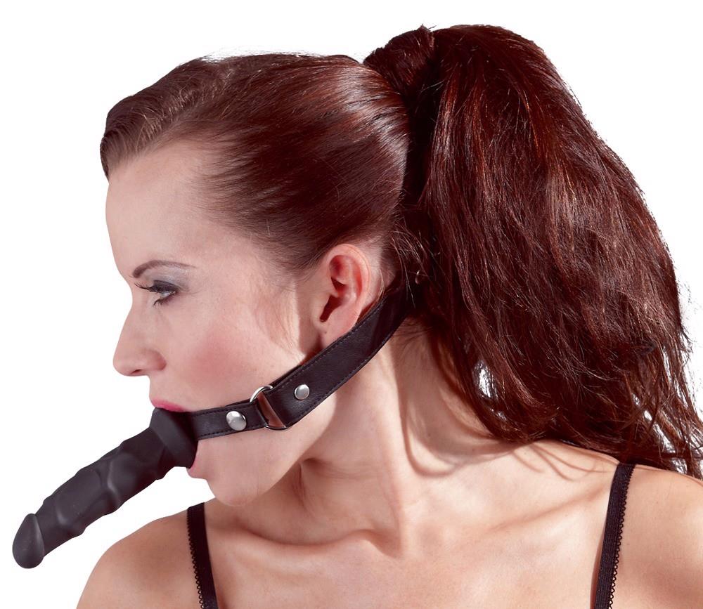 5-Silikonowe czarne dildo 12 cm na regulowanym pasku-5