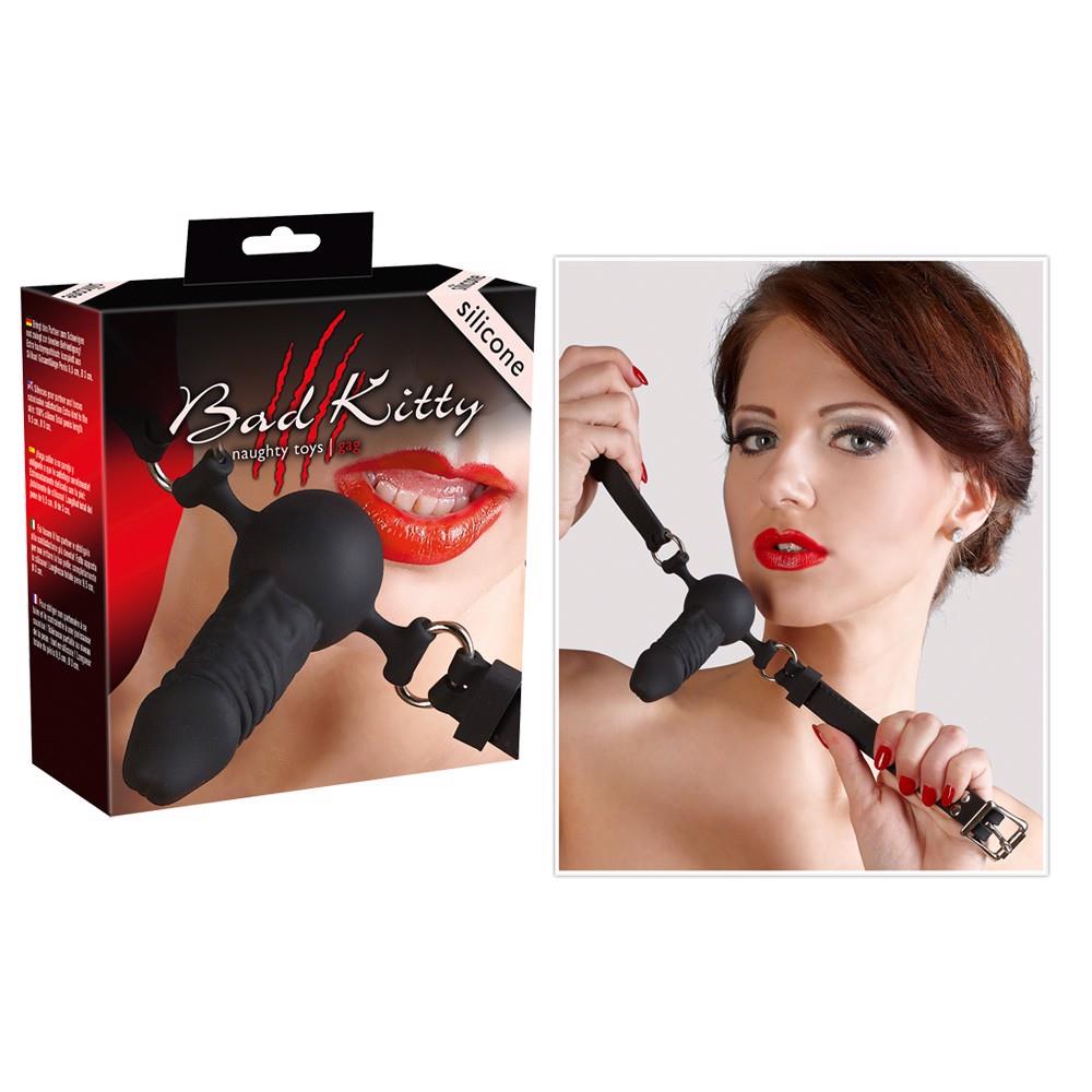5-Knebel z silikonowym penisem dildo bondage bdsm-5