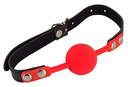 2-Silikonowy knebel kulka pełna bdsm bondage sex-2