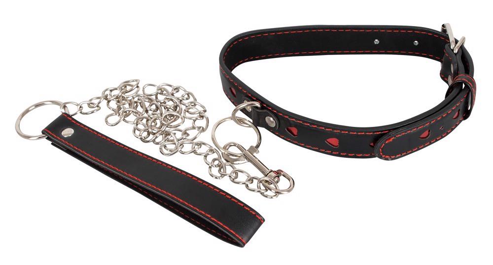 2-Smycz metalowa z obrożą kobieca bondage bdsm sex-2