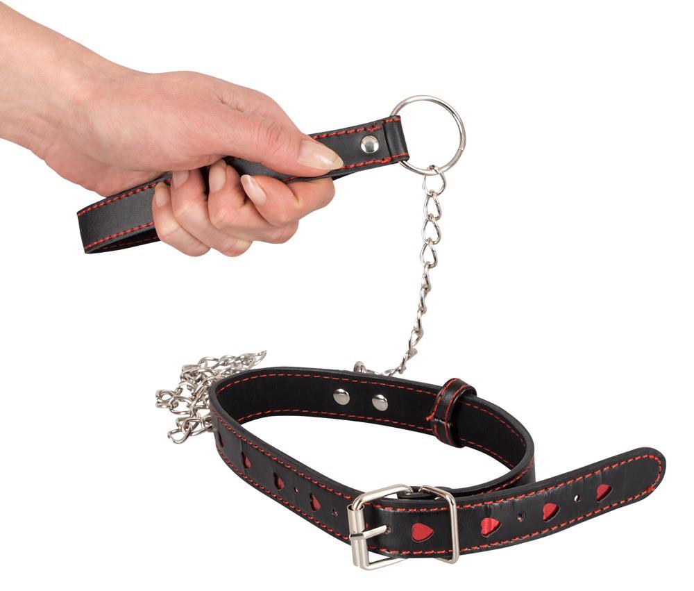 3-Smycz metalowa z obrożą kobieca bondage bdsm sex-3