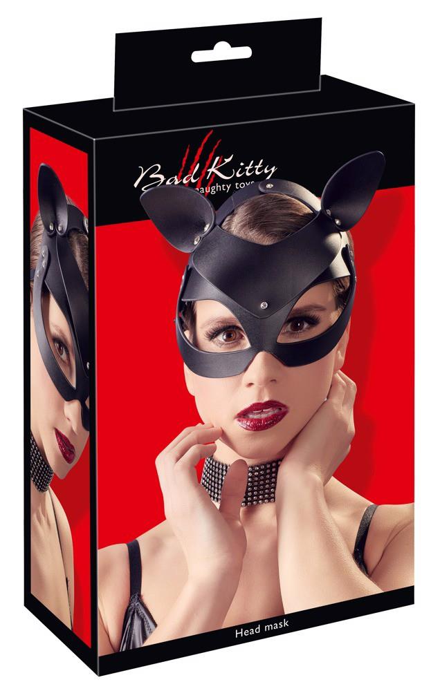 1-Bad Kitty Cat Mask Rhinestones-1