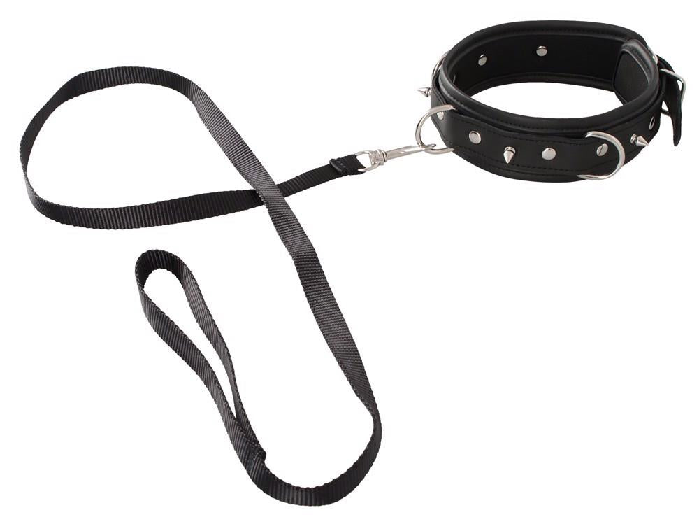 4-Obroża ze smyczą ćwieki zestaw bdsm bondage sex-4