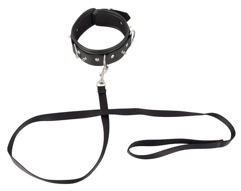 6-Obroża ze smyczą ćwieki zestaw bdsm bondage sex-6