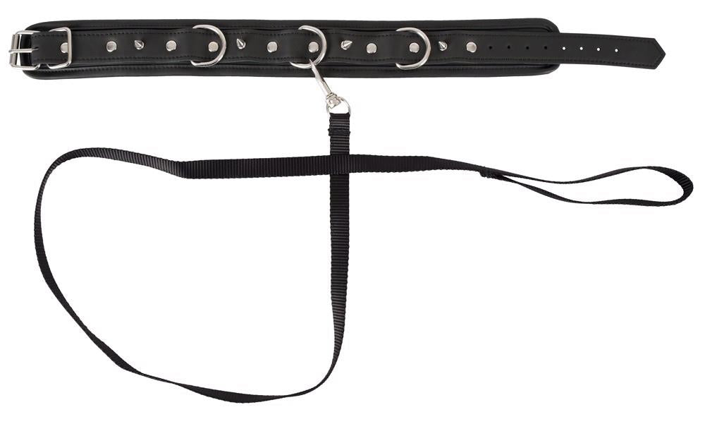 8-Obroża ze smyczą ćwieki zestaw bdsm bondage sex-8