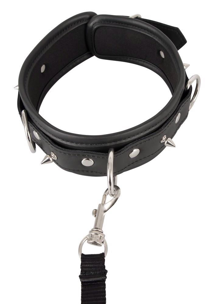 13-Obroża ze smyczą ćwieki zestaw bdsm bondage sex-13