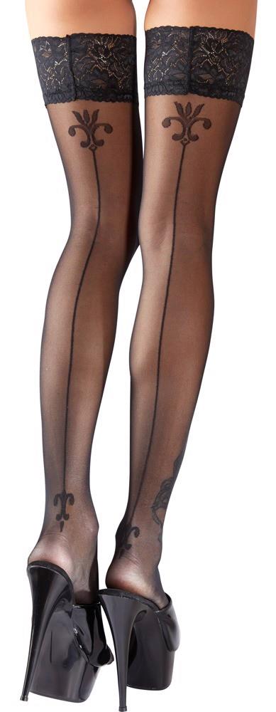3-Hold-up Stockings with seam 2-3