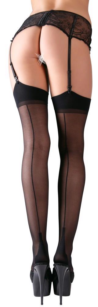 2-Stockings with seam black 8-2