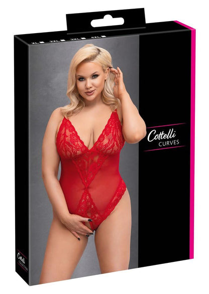 1-Crotchless Body red XL-1