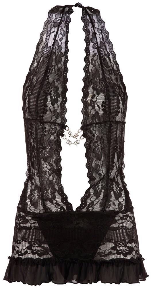 3-Lace Dress black L-3