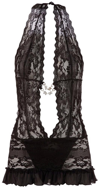 6-Lace Dress black L-6