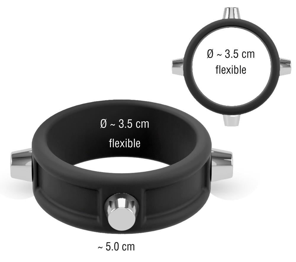 8-Rebel Cock Ring with Studs-8