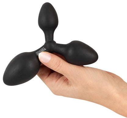 6-Black Velvets Triple Butt Plug-6