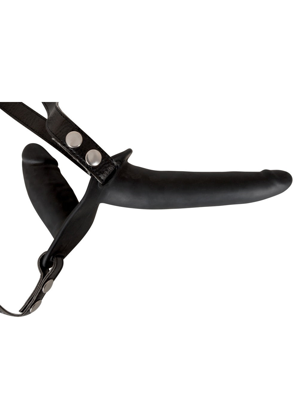 5-Podwójny penis dildo członek strap on uprząż sex-5