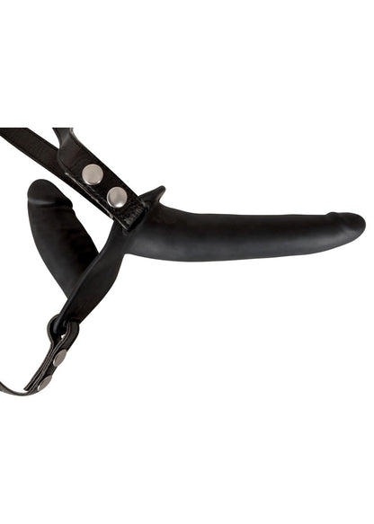 5-Podwójny penis dildo członek strap on uprząż sex-5