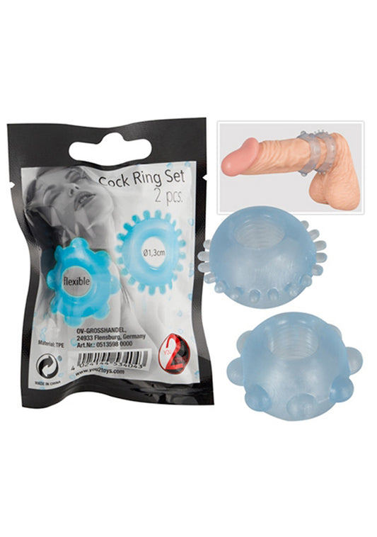1-Stymulujące erekcyjne pierścienie na penisa x2 sex-1